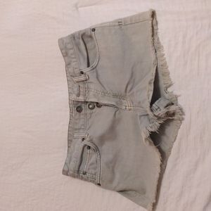 Free People Olive Shorts